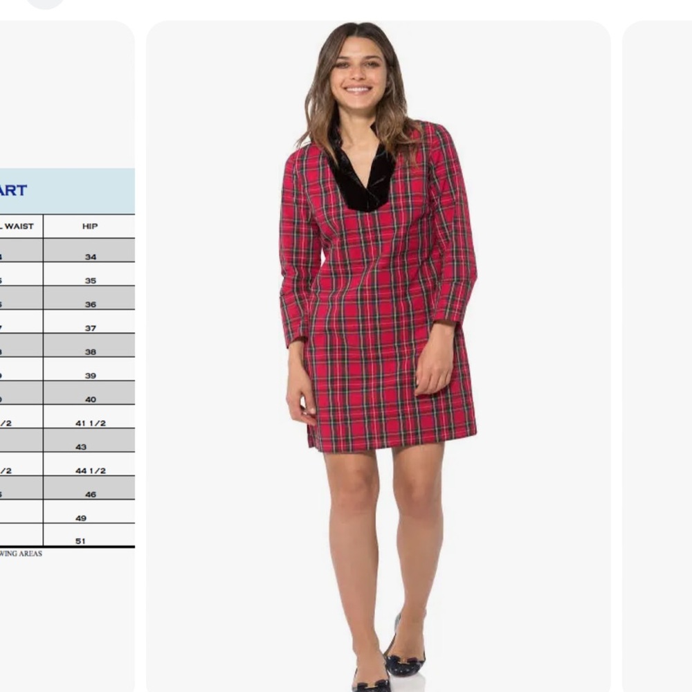 NWT sail to Sable tartan dress